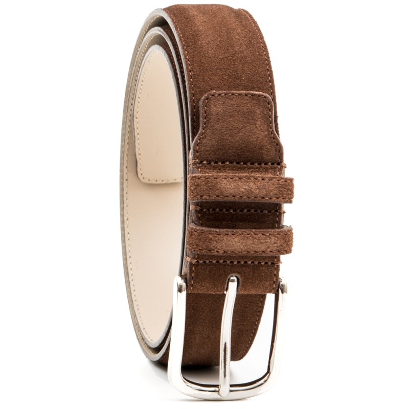 Brown Suede Belt|211178102