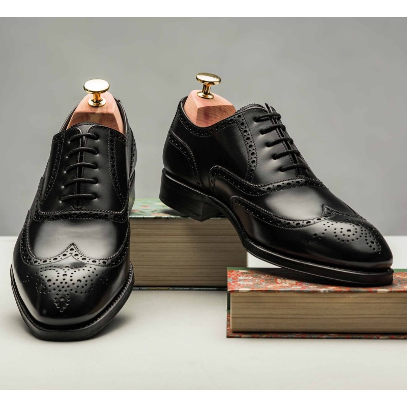 TLB Black Full Brogue rubber sole GMTO