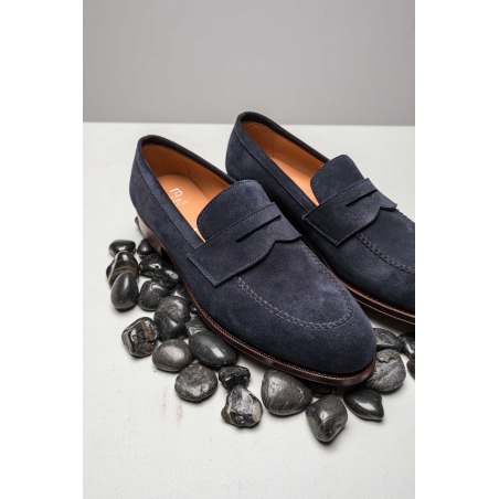 TLB Penny Loafer Blue Suede GMTO