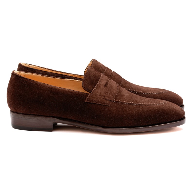 Artista Penny Loafer Brown Suede Skolyx