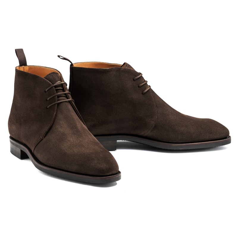 Yanko Chukka boot dark brown suede | Skolyx