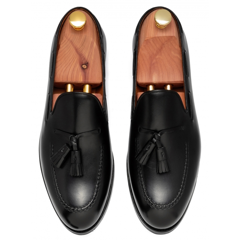 Skolyx Black Tassel Loafer | Experts on quality shoes | Skolyx