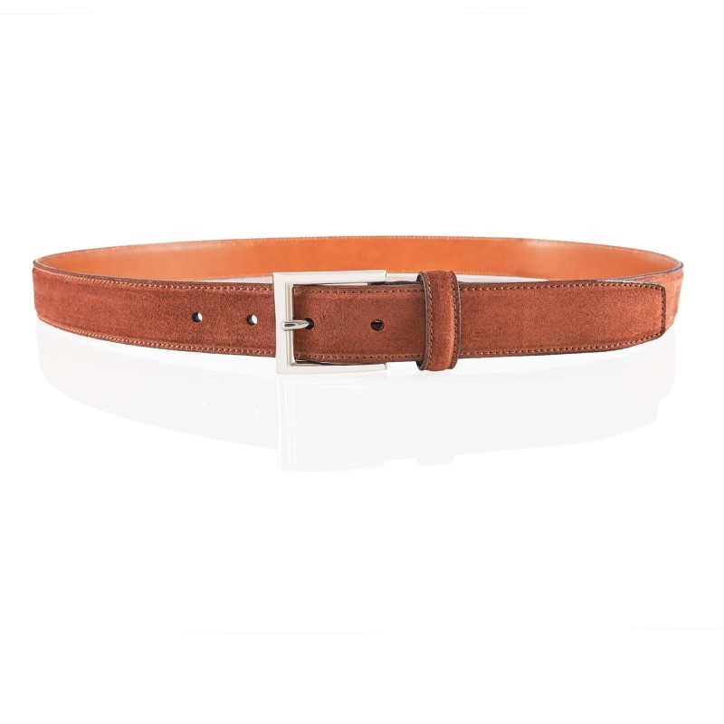 TLB Mallorca belt in polo brown suede | Skolyx