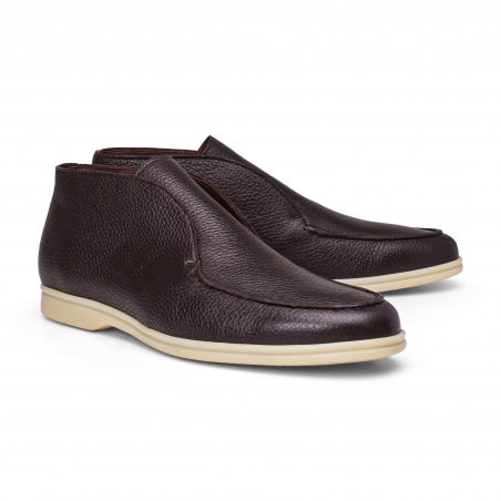 Yanko Traveler Shoes dark brown deerskin | Skolyx