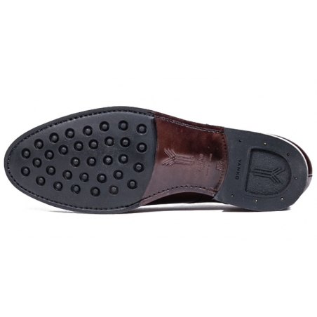 Yanko sorte cap toe Oxfords med gummisåler | Skolyx