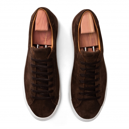 Skolyx Premium sneaker in dark brown suede