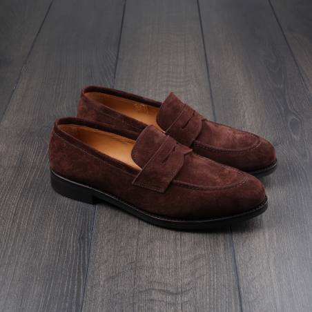 Skolyx Penny loafer brown suede - Tried on